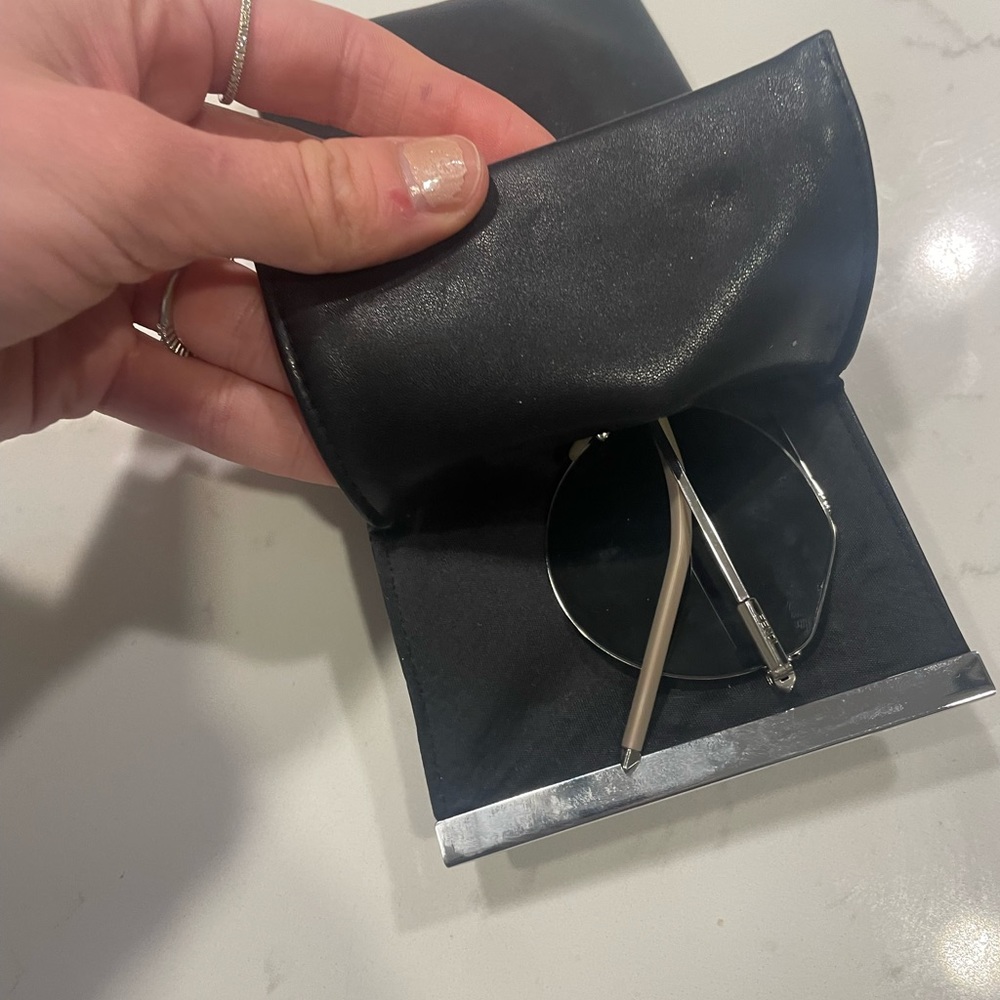 Fendi Eyeliner Silver Grey Sunglasses 🕶️ - Picture 3 of 7